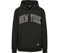 Kapuzenpullover STARTER BLACK LABEL "Starter Black Label Herren Starter New York Hoody", Herren, Gr. XS, schwarz, 80% Baumwolle, 20% Polyester, unifarben, loose fit, ohne Ausschnitt, Pullover Kapuzenp