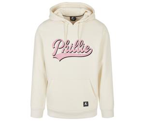 Kapuzenpullover STARTER BLACK LABEL "Starter Black Label Herren Starter Phillie Hoody", Herren, Gr. S, paleweiß, 65% Baumwolle, 35% Polyester, unifarben, loose fit, ohne Ausschnitt, Pullover Kapuzenpu