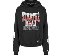 Kapuzenpullover STARTER BLACK LABEL "Starter Black Label Starter MCMLXXI Hoody", Herren, Gr. M, schwarz, 65% Baumwolle, 35% Polyester, mehrfarbig, loose fit, ohne Ausschnitt, Pullover Kapuzenpullover