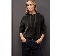 Street One Damen 3015548 Kuscheliger Kapuzenpullover, Darkest Brown, 38