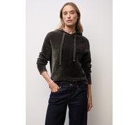 Street One Damen 3015548 Kuscheliger Kapuzenpullover, Darkest Brown, 42