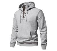 Kapuzenpullover Sweatjacke Sweatshirt mit Logolederpatch Hoodie Pullover mit 2 seitlichen Taschen Langarm Sweatjacke Kapuzenjacke Kapuzenjacke Pullover Pulli