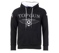 Kapuzenpullover TOP GUN "Defend TG20193010", Damen, Gr. 56XXL, schwarz, Obermaterial: 65% Baumwolle, 35% Polyester, Rundhals, Pullover Sweatshirt Hoodie (50614524-XXL) schwarz