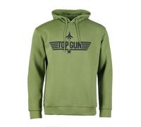 Kapuzenpullover TOP GUN "PP201018", Herren, Gr. 54XL, grün (olive), Obermaterial: 60% Baumwolle, 40% Polyester, Pullover Sweatshirt Hoodie (32970443-XL) olive