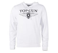 Kapuzenpullover TOP GUN "TG20201049", Herren, Gr. 52L, weiß, Obermaterial: 100% Baumwolle, Pullover Sweatshirt Hoodie (53261555-L) weiß