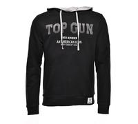 Kapuzenpullover TOP GUN "TG20213008", Herren, Gr. 48S, schwarz, Obermaterial: 100% Baumwolle, Pullover Sweatshirt Hoodie (25820657-S) schwarz
