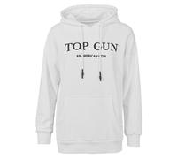 Kapuzenpullover TOP GUN "TG20214003", Damen, Gr. 54 (XL), weiß, Obermaterial: 100% Baumwolle, Pullover (58421062-XL) weiß
