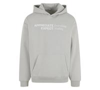 Kapuzenpullover "Upscale by Mister Tee Appreciate & Respect Fluffy Hoody", Herren, Gr. L, grau (lightasphalt), 70% Baumwolle, 30% Polyester, UPSCALE BY MISTER TEE, mehrfarbig, loose fit, ohne Ausschni