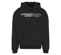 Kapuzenpullover "Upscale by Mister Tee Appreciate & Respect Fluffy Hoody", Herren, Gr. XL, schwarz, 70% Baumwolle, 30% Polyester, UPSCALE BY MISTER TEE, bedruckt, Pullover Kapuzenpullover (46988219-XL