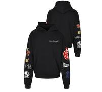 Kapuzenpullover "Upscale by Mister Tee Herren NY Homage Oversize Hoody", Herren, Gr. S, schwarz, 100% Baumwolle, UPSCALE BY MISTER TEE, mehrfarbig, oversize, ohne Ausschnitt, Pullover Kapuzenpullover