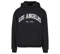 Kapuzenpullover "Upscale by Mister Tee L.A. College Fluffy Hoody", Herren, Gr. L, schwarz, 100% Baumwolle, UPSCALE BY MISTER TEE, bedruckt, Pullover Kapuzenpullover (92666156-L) schwarz