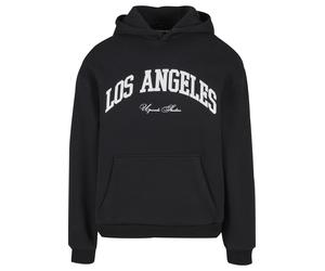 Kapuzenpullover "Upscale by Mister Tee L.A. College Fluffy Hoody", Herren, Gr. L, schwarz, 100% Baumwolle, UPSCALE BY MISTER TEE, mehrfarbig, loose fit, ohne Ausschnitt, Pullover Kapuzenpullover (9266