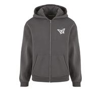 Kapuzenpullover "Upscale by Mister Tee Let‘s Get Lost Fluffy Zip Hoody", Herren, Gr. XL, magnet, 70% Baumwolle, 30% Polyester, UPSCALE BY MISTER TEE, Pullover Kapuzenpullover (52294426-XL) magnet