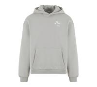 Kapuzenpullover "Upscale by Mister Tee RUN Sports Club Fluffy Hoody", Herren, Gr. S, lightasphalt, 70% Baumwolle, 30% Polyester, UPSCALE BY MISTER TEE, mehrfarbig, loose fit, ohne Ausschnitt, Pullover