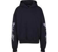 Kapuzenpullover "Upscale by Mister Tee Unisex", Damen, Gr. XS, schwarz, 100% Baumwolle, UPSCALE BY MISTER TEE, unifarben, oversize, Rundhals, Pullover Kapuzenpullover (70725916-XS) schwarz