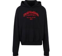 Kapuzenpullover "Upscale by Mister Tee Upscale World Wide Heavy Oversize Hoody", Herren, Gr. M, schwarz, 100% Baumwolle, UPSCALE BY MISTER TEE, Pullover Kapuzenpullover (22363900-M) schwarz