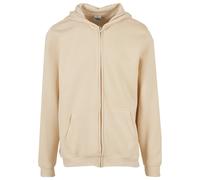 Urban Classics Herren Kapuzenjacke Basic Essential Zip Hoody TB8003 – Regular Fit, Sand, 5XL
