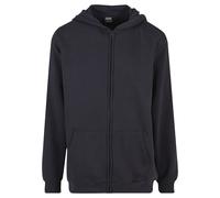 Kapuzenpullover URBAN CLASSICS "Urban Classics Basic Essential Zip Hoody", Herren, Gr. 5XL, schwarz (navy), 65% Baumwolle, 35% Polyester, unifarben, normal, ohne Ausschnitt, Pullover Kapuzenpullover (