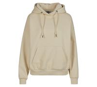 Kapuzenpullover URBAN CLASSICS "Urban Classics Damen Ladies Oversized Ultra Heavy Hoody", Damen, Gr. 4XL, sand, 80% Baumwolle, 20% Polyester, unifarben, oversize, ohne Ausschnitt, Pullover Kapuzenpull
