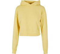 Kapuzensweatshirt URBAN CLASSICS "Urban Classics Damen Ladies Short Flower Embroidery Terry Hoody", Damen, Gr. XL, vintagesun, 100% Baumwolle, unifarben, Sweatshirts (28294724-XL) vintagesun