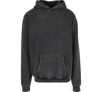 Urban Classics Acid Washed Hoody in Gr. L in Schwarz