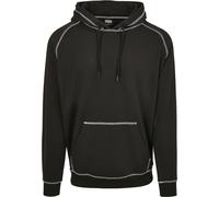 Kapuzensweatshirt URBAN CLASSICS "Urban Classics Herren Contrast Stitching Hoody", Herren, Gr. M, schwarz, 65% Baumwolle, 35% Polyester, unifarben, Sweatshirts (68381948-M) schwarz