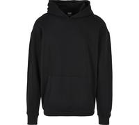 Kapuzenpullover URBAN CLASSICS "Urban Classics Herren Hood Embroidery Hoody", Herren, Gr. XL, schwarz, 100% Baumwolle, unifarben, oversize, ohne Ausschnitt, Pullover Kapuzenpullover (58257410-XL) schw