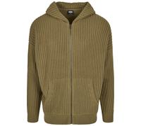 Urban Classics Knitted Zip Hoody Männer in Gr. M in Olive