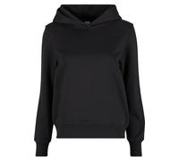 Kapuzenpullover URBAN CLASSICS "Urban Classics Ladies Regular Hoodie", Damen, Gr. M, schwarz, 100% Baumwolle, unifarben, casual, normal, ohne Ausschnitt, Langarm, Pullover (65401348-M) schwarz