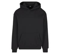 Kapuzenpullover URBAN CLASSICS "Urban Classics Oversized Light Brushed Fleece Hoody", Herren, Gr. M, schwarz, 100% Baumwolle, unifarben, oversize, ohne Ausschnitt, Pullover Kapuzenpullover (82623515-M