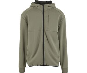 Kapuzenpullover URBAN CLASSICS "Urban Classics Scuba Zip Pocket Hoody", Herren, Gr. M, grün (palegrün), 95% Polyester, 5% Elasthan, unifarben, relaxed fit, ohne Ausschnitt, Pullover Kapuzenpullover (4