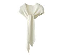 Kapuzenschal, Wickeltuch, Schal, Mütze, Winter, warm, gehäkelt, Kopftuch, Hoodie für Damen, winddichter Kapuzenpullover, weiß, One size