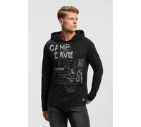 Camp David Herren Kapuzenshirt mit Frontprint Black, XXXL