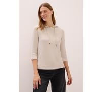 CECIL Damen 3227474 Hoodie Shirt in Rippstruktur, Oat Milk beige, M