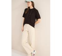 Kapuzenshirt CECIL, Damen, Gr. S (38), macchiato braun, Stoff, 50% Viskose, 48% Polyester, 2% Elasthan, unifarben, comfort fit hüftlang, ohne Ausschnitt, normaler Saum, Shirts Kapuzenshirt, mit Strukt