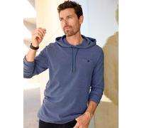 Kapuzenshirt MARCO DONATI "Langarm-Shirt", Herren, Gr. 64/66, blau (jeansblau, meliert), 100% Baumwolle, meliert, Shirts Kapuzenshirt (10326911-64) jeansblau, meliert