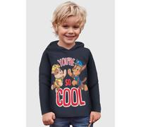 Kapuzenshirt PAW PATROL, Mädchen, Gr. 104/110, blau (navy), Jersey, Obermaterial: 100% Baumwolle, bedruckt, Basic hüftbedeckend, Rundhals, Shirts Kapuzenshirt (25486616-104) navy
