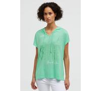Kapuzenshirt SOCCX, Damen, Gr. XS, french mint, Single Jersey, Material: Grundmaterial: 100% Polyester, Ausbrenner: 100% Baumwolle, bedruckt, regular fit normal, Rundhals, angeschnitten, Shirts Kapuze