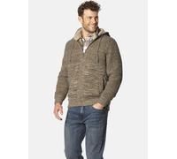 Kapuzenstrickjacke BABISTA "Strickjacke RIVANETTO", Herren, Gr. M, beige (hellbraun melange), Obermaterial: 70% Polyacryl PAN. 30% Wolle mw., Strickjacken (23965122-M) hellbraun melange