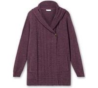 Cardigan SHEEGO BY JOE BROWNS, Damen, Gr. 56/58, lila (brombeere), 80% Polyacryl, 20% Polyester, unifarben, Strickjacken (13920904-56) brombeere