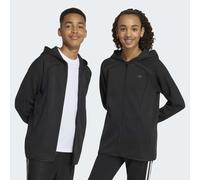 Kapuzensweatjacke ADIDAS ORIGINALS "SPACER", Mädchen, Gr. 176, schwarz, Obermaterial: 67% Polyester, 33% Baumwolle, normal, Rundhals, angesetztes Bündchen, Sweatjacken, für Kinder, mit Rundhalsausschn