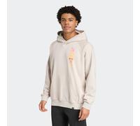 Kapuzensweatjacke ADIDAS PERFORMANCE "POWER HOODIE MIT GRAFIKPRINT", Herren, Gr. XL, wonder aluminium, multicolor, Obermaterial: 71% Baumwolle, 29% Polyester, angesetztes Bündchen, Sweatjacken (991126