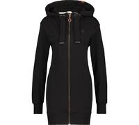 Kapuzensweatjacke ALIFE & KICKIN "Damen JasinaAK A", Damen, Gr. XS, schwarz (moonless), 100% Baumwolle, Sweatjacken (15641325-XS) moonless
