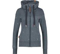 Kapuzensweatjacke ALIFE & KICKIN "Damen PalinaAK B", Damen, Gr. XS, blau (marine), 50% Baumwolle, 50% Polyester, Sweatjacken (90122318-XS) marine
