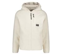 Kapuzensweatjacke ALIFE & KICKIN "Herren HaraldAK G Kapuzensweatjacke, Sweatjacke", Herren, Gr. XL, weiß (chalk), 100% Polyester, Sweatjacken, Weiche, warme Teddy Jacke mit großer Kapuze und Fleece-In
