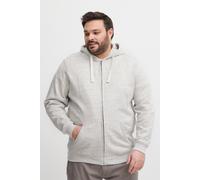 Kapuzensweatjacke BLEND "BHAlton Zipthrough Big & Tall", Damen, Gr. 3XL, stone mix, Sweatware, 60% Baumwolle, 40% Polyester, unifarben, regular fit normal, ohne Ausschnitt, eng Rippbündchen, Sweatjack