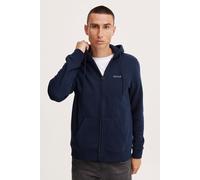 Kapuzensweatjacke BLEND "BHDowntown", Damen, Gr. 3XL, marineblaus, Sweatware, 50% Baumwolle, 50% Polyester, regular fit hüftlang, Rundhals, eingesetzt, Sweatjacken, Stilvolle Kapuzensweatjacke (673305