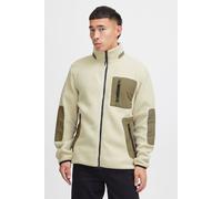 Kapuzensweatjacke BLEND "BHLauke", Herren, Gr. L, grau (oyster gray), 100% Polyester, unifarben, regular fit, Bündchen, Sweatjacken, Gemütliche Teddy-Jacke (25113555-L) oyster gray