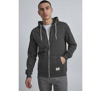Kapuzensweatjacke BLEND "BHNOAH", Herren, Gr. XXL, grau, Sweatware, Obermaterial: 60% Baumwolle, 40% Polyester, kontrastfarbene Details, unifarben, slim fit hüftlang, Rippbündchen, Sweatjacken (173364