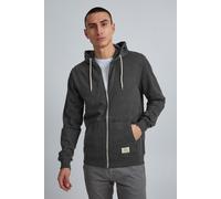 Kapuzensweatjacke BLEND "BHNOAH", Herren, Gr. XXXL, grau, Sweatware, Obermaterial: 60% Baumwolle, 40% Polyester, unifarben, kontrastfarbene Details, modisch, regular fit hüftlang, Langarm Rippbündchen